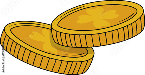 Shiny Gold Coins for Luck