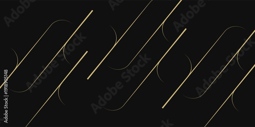 Elegant luxury background with diagonal shapes in black and gold design for banners, posters, presentations, advertisements