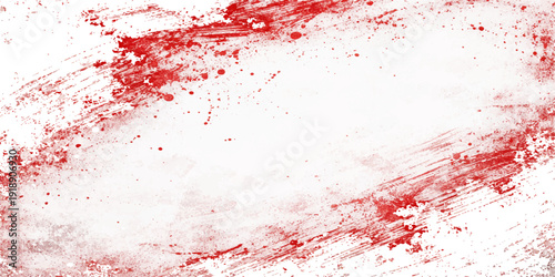 Red grunge background with red paint splashes