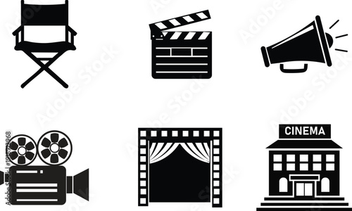 Film and cinema industry icons