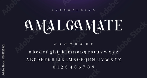 Typography beauty fashion elegant minimalist serif italic fonts decorative wedding vintage retro logos. Minimal luxury font alphabet logo. Vector illustration.