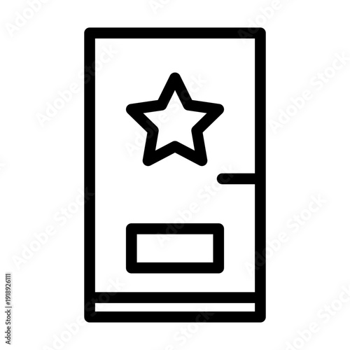 dressing room line icon