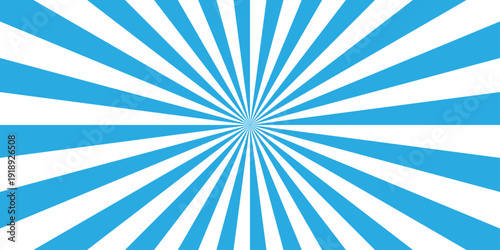 Vector sunray stripe background. Light sunburst glowing background. Sunburst pattern summer social banner. vector illustration pattern beam rays. Spiral radial striped backdrop design.