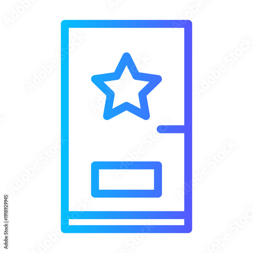 dressing room gradient icon