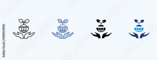 Environment Multiple Icon Illustration Vector