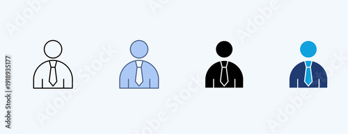 Administrator Multiple Icon Illustration Vector