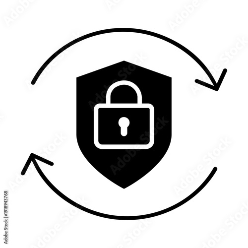 Firewall vector icon. Cybersecurity Illustration sign. Computer antivirus symbol. Data protection logo.