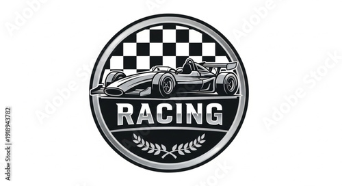 Racing Car Logo Design Element.