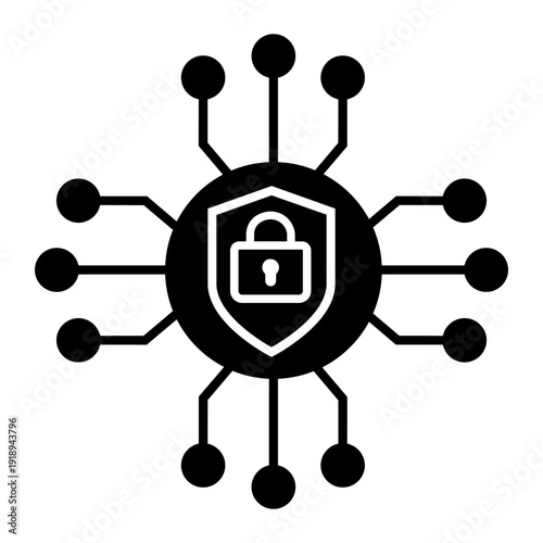 Firewall vector icon. Cybersecurity Illustration sign. Computer antivirus symbol. Data protection logo.