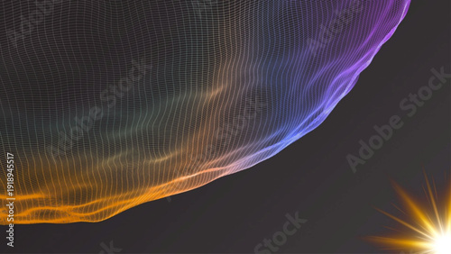 Elegant simple design fusing abstract layers and dynamic artistic flow