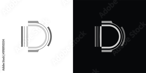 The letter 'D' with a touch of modern, minimalist digital elements