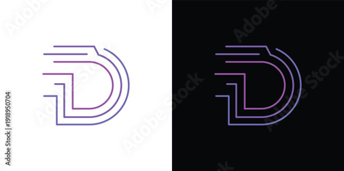The letter 'D' with a touch of modern, minimalist digital elements