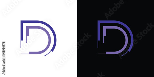The letter 'D' with a touch of modern, minimalist digital elements