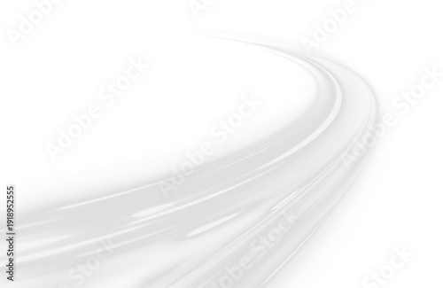 City highway road, neon laser lines express speed and motion. Cool wind starts the blizzard. White light trail expands as wave, creating futuristic energy, clear traffic direction. Graphic vector png.