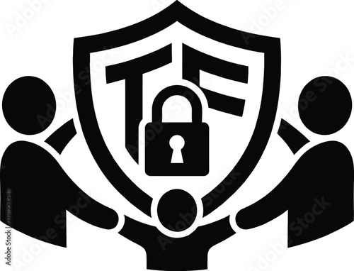 Financial security icon for family trust and wealth protection