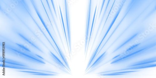 Neon laser blue lines streak along city road and highway traffic. Light motion forms futuristic energy trail speed flows, glowing wave. Blue rays zoom in motion effect. Vector illustration png.