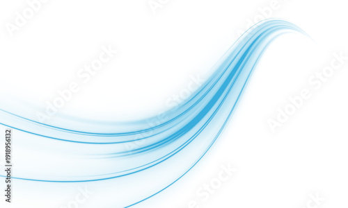 Φωτογραφία Futuristic neon laser blue line travel through city highway, road traffic