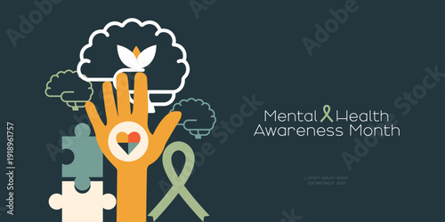 May is Mental Health Awareness Month banner.