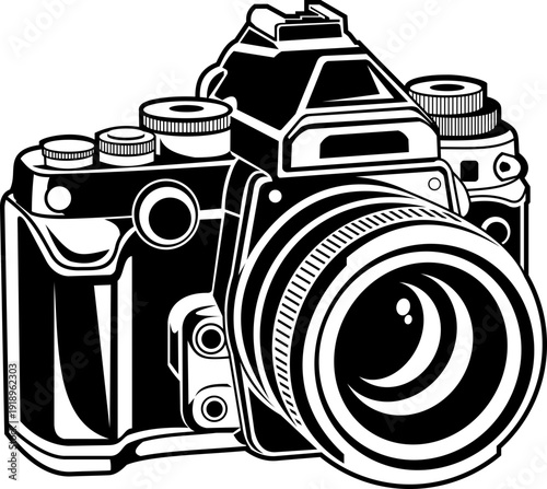 Foto camera icon vector set. photo illustration sign collection. focus symbol. cam logo or mark.Aperture f-number illustration f/1.4-16.photography camera lens line icon.Illustration collection camera