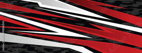 abstract red and white stripes sports grunge jersey pattern