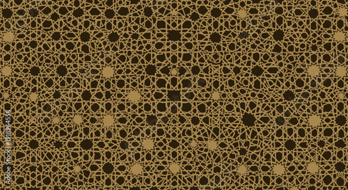 Intricate Islamic pattern design featuring geometric shapes and ornaments, inspired by ramadhan, for cultural and religious themes