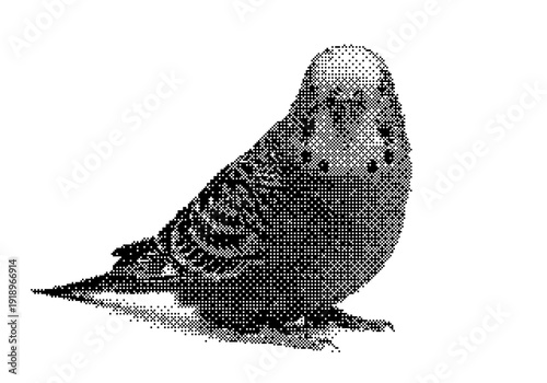 Stylized Owl Halftone Art dither