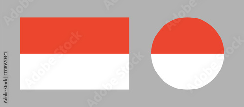 National round, rectangular flag of Indonesia badges. Circle, rectangle shape buttons Indonesian flag. Free Download National round, rectangular flag of Indonesia badges. Circle, rectangle shape buttons Indonesian flag. - GFXLoad