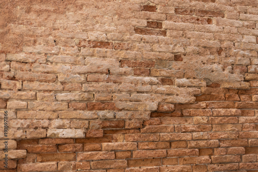 Obraz premium Vintage brick wall texture with copy space 