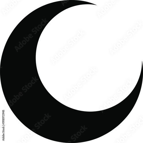 crescent moon representing night sky astronomy celestial bodies dream themes evening relaxation and space exploration motifs.