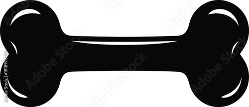 Dog Bone Pet Toy Silhouette Icon Vector