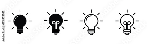 Collection of vector icons for key and keyboard, books and light bulb