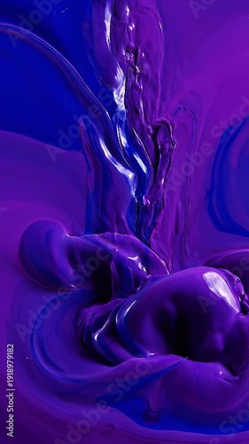 Abstract liquid background featuring flowing liquid ink waves blending smoothly