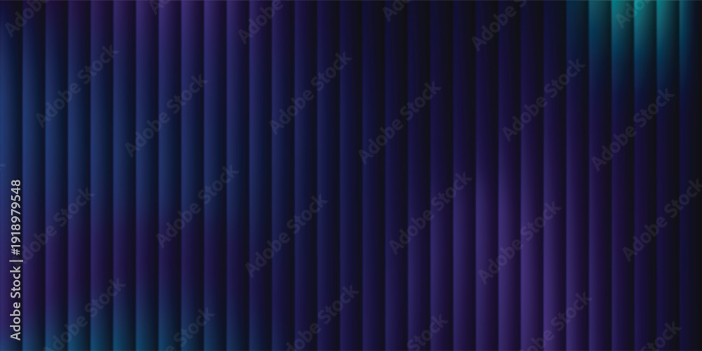 Fototapeta premium A dynamic abstract pattern of vertical lines in shades of blue and teal, creating a sense of depth and movement against a dark backdrop.