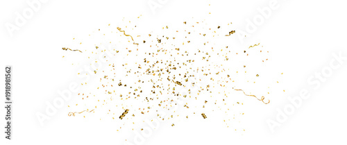 Fotografie Gold confetti burst