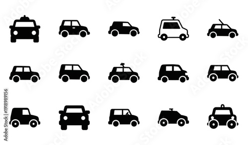 set of transportation icons