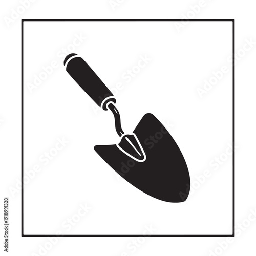 Trowel icon for gardening and construction projects
