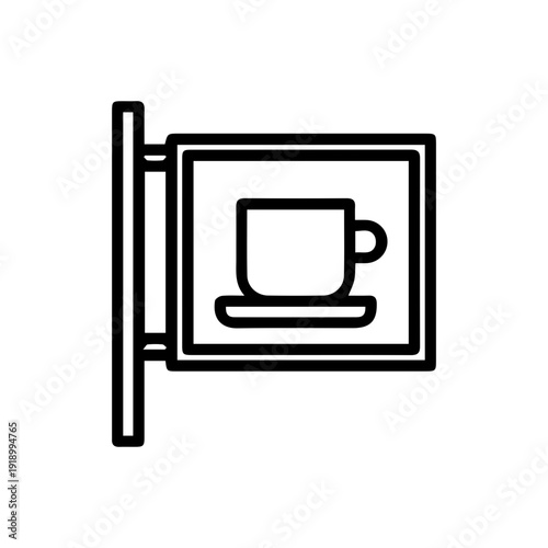 Coffee Shop Sign Icon