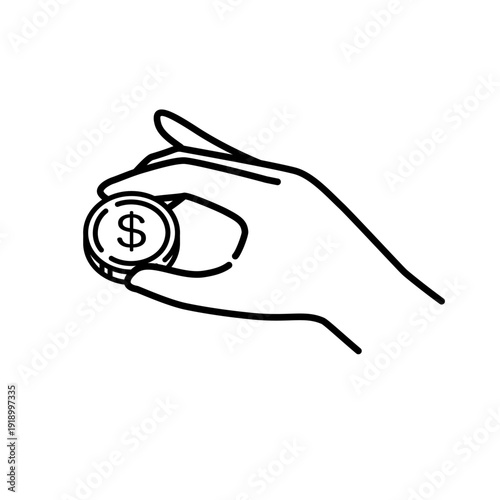 シンプルで可愛いお金投資素材