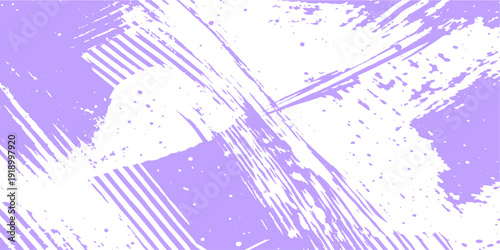 A grunge music background with musical notes features a purple and violet floral pattern illustration with pink butterflies and wave textures for a festive holiday wallpaper design