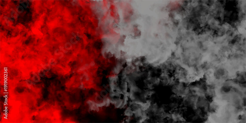 Abstract Watercolor red and black grunge background painting.  dark red smoke Like cloud wave effect on black. Texture and desktop picture, bloody grunge background Red powder explosion cloud on black
