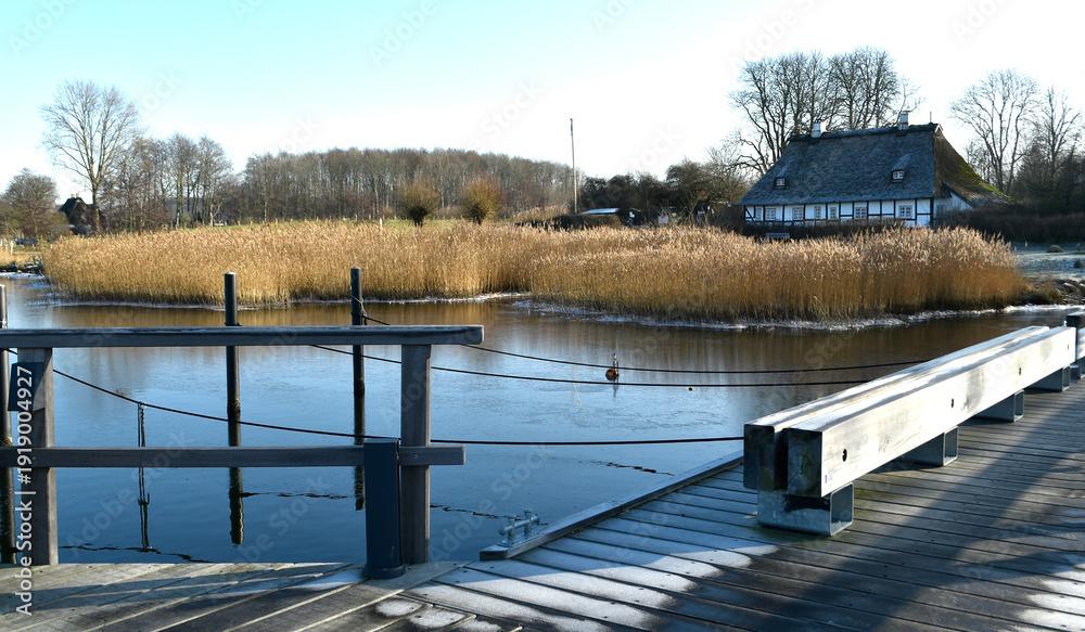 Fotografie Sieseby, ein idyllischer Ort an der Schlei