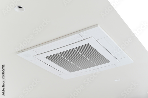 Принти на полотні Ceiling air conditioner vent white modern interior cooling ventilation technolog