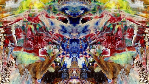 Abstract art background . Hand painting artwork on canvas .