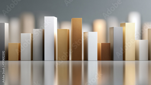 Abstract Bar Chart: A moder...