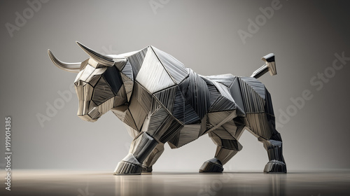 Geometric Bull: An artistic...