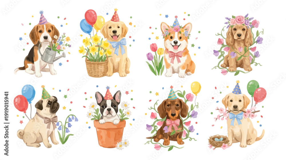 Φωτογραφία Party spring dogs
