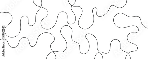 abstract Curved wavy lines tech futuristic motion background technology line stripe isolated science digital flowing black line, . abstract grey and white technology blend smooth wave lines.