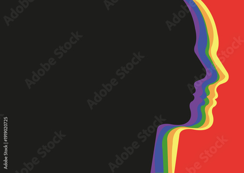 LGBTQ person, conceptual illustration