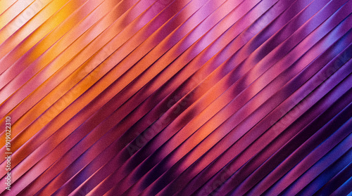 Foto Grainy ribbed vibrant abstract texture background with diagonal lines and rich c
