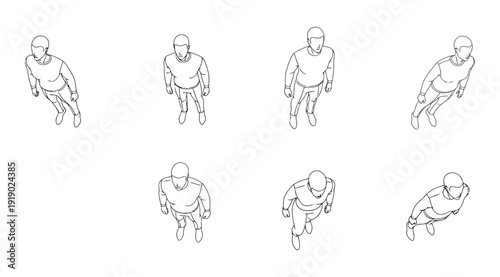 A series of black and white drawings of people playing baseball